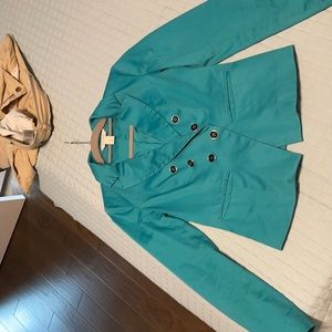 WHBM teal suit jacket. Size 4